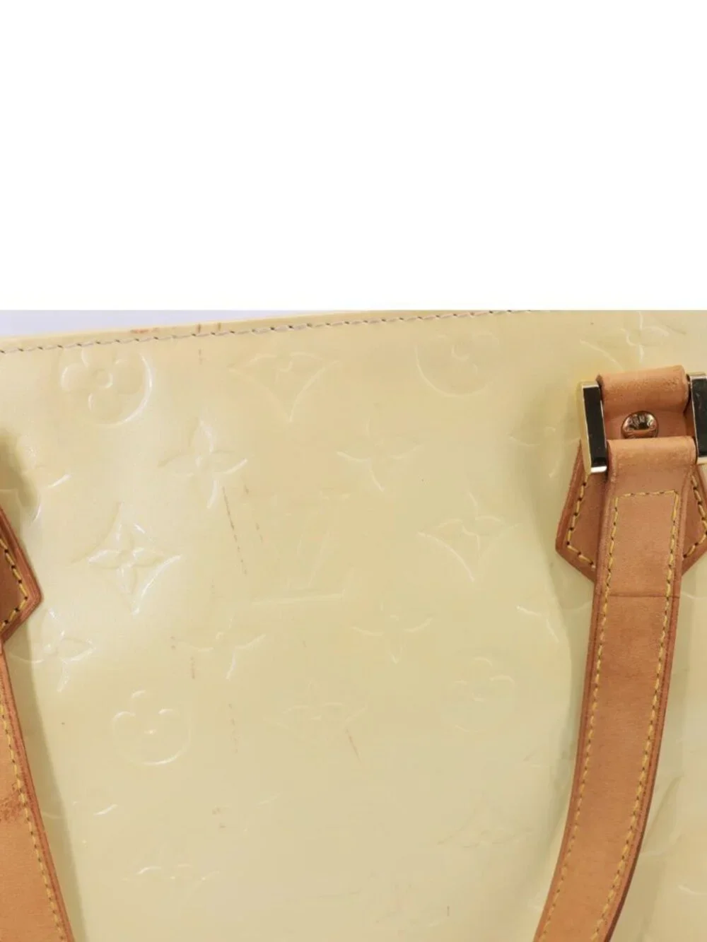 Louis Vuitton  Houston Monogram Vernis Leather Tote Bag Perle - Picture 9 of 14